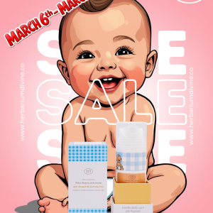 Baby diaper rash cream with Almond oil & Aloe Vera